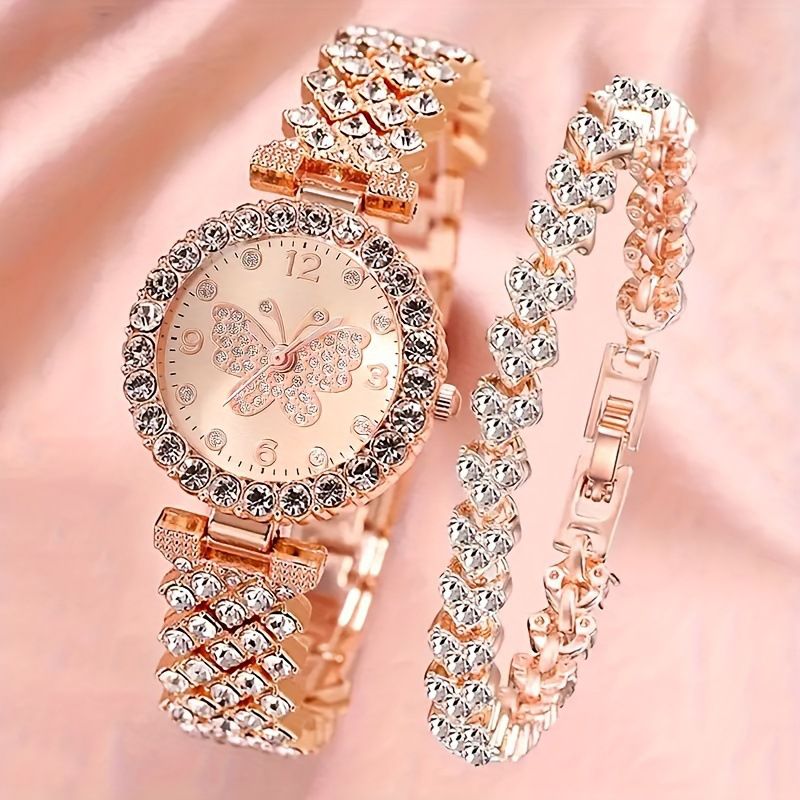 Foreign Trade Fashion Roman Pattern Diamond Women's Watch