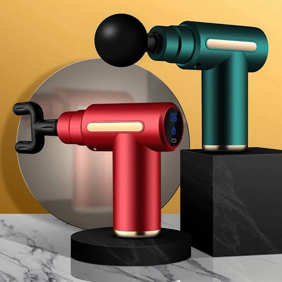 Rechargeable Massage Gun – 6 Speed with 4 Heads & LED Display