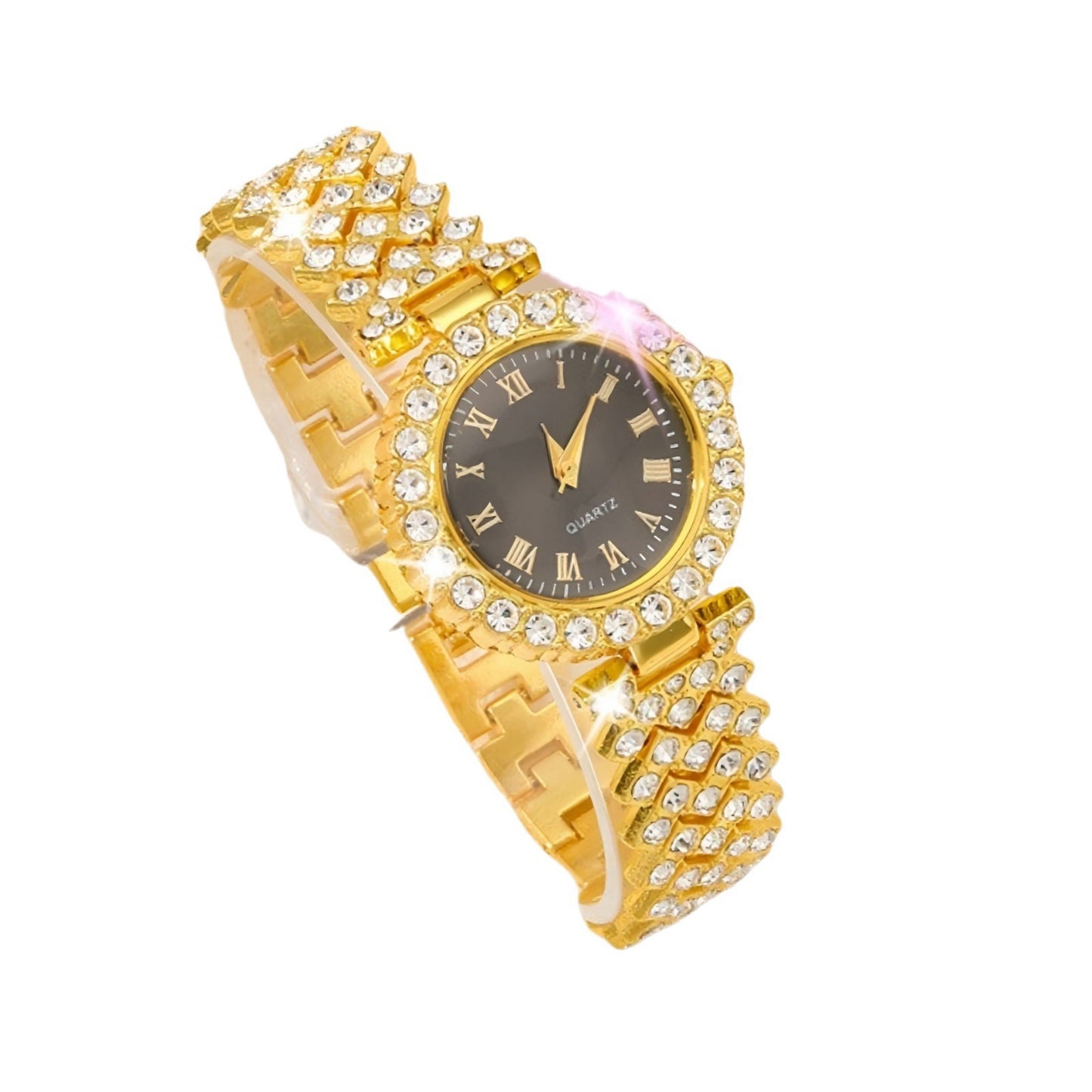 Foreign Trade Fashion Roman Pattern Diamond Women's Watch