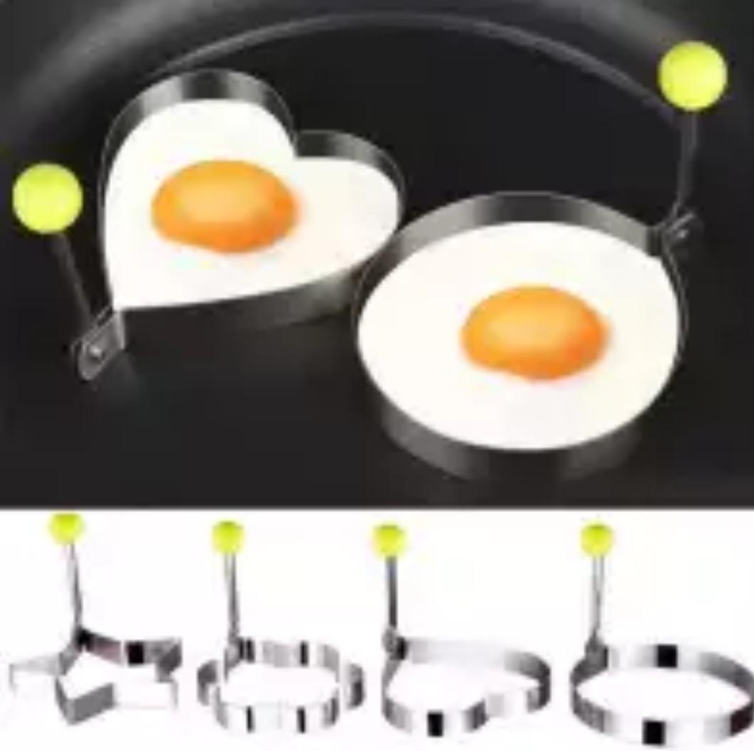 4 Style Stainless Steel Fried Egg Shaper Mould