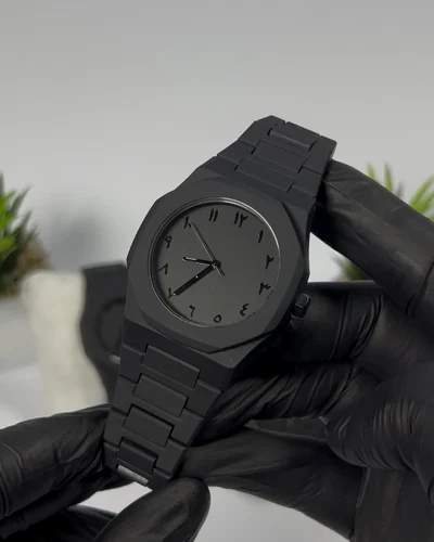New Arabic Men’s Aura Watch Black Modern Creative Design