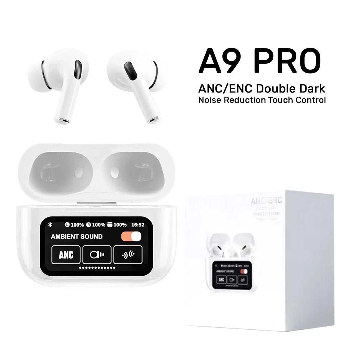 A9 Pro Airpods | Touch Screen | Wireless Earbuds With Bluetooth