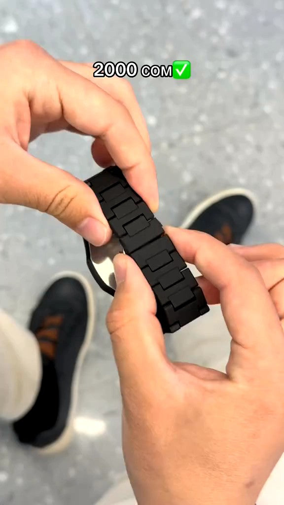 New Arabic Men’s Aura Watch Black Modern Creative Design