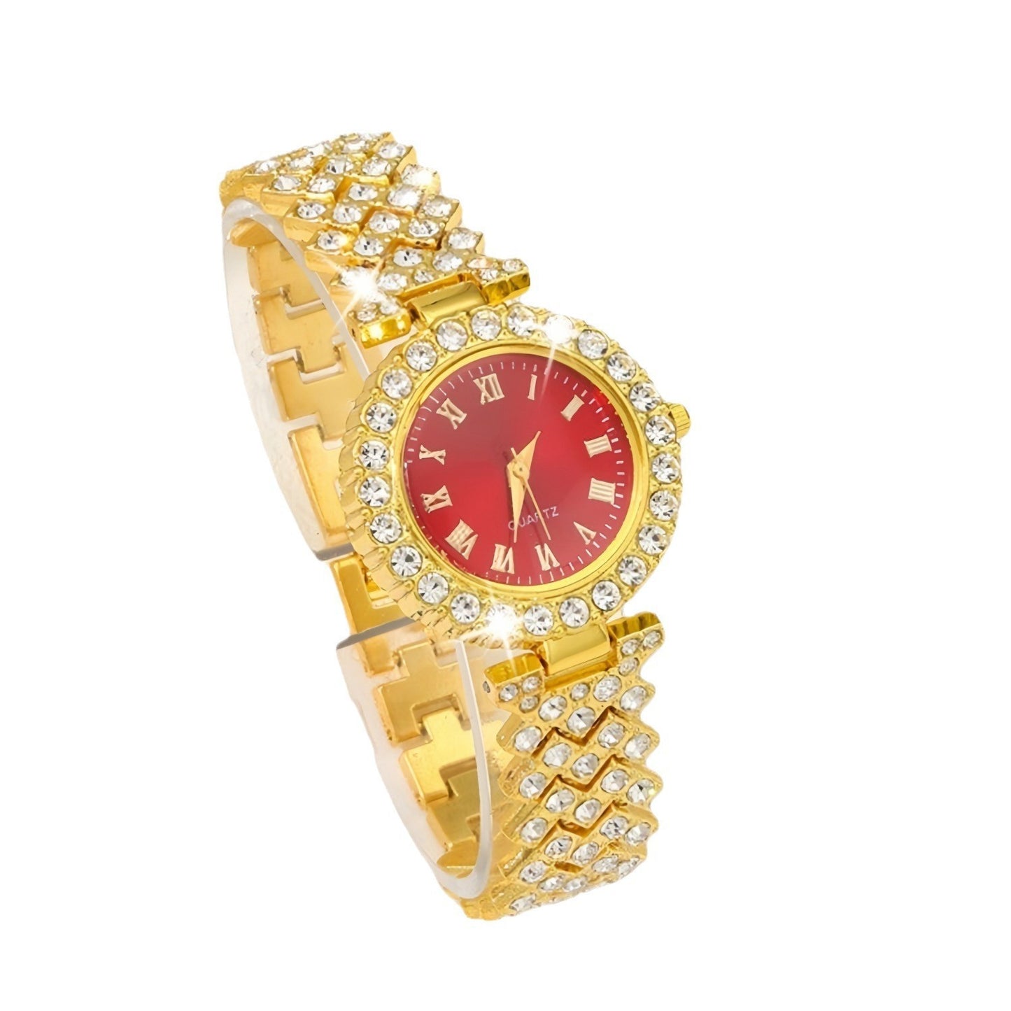 Foreign Trade Fashion Roman Pattern Diamond Women's Watch