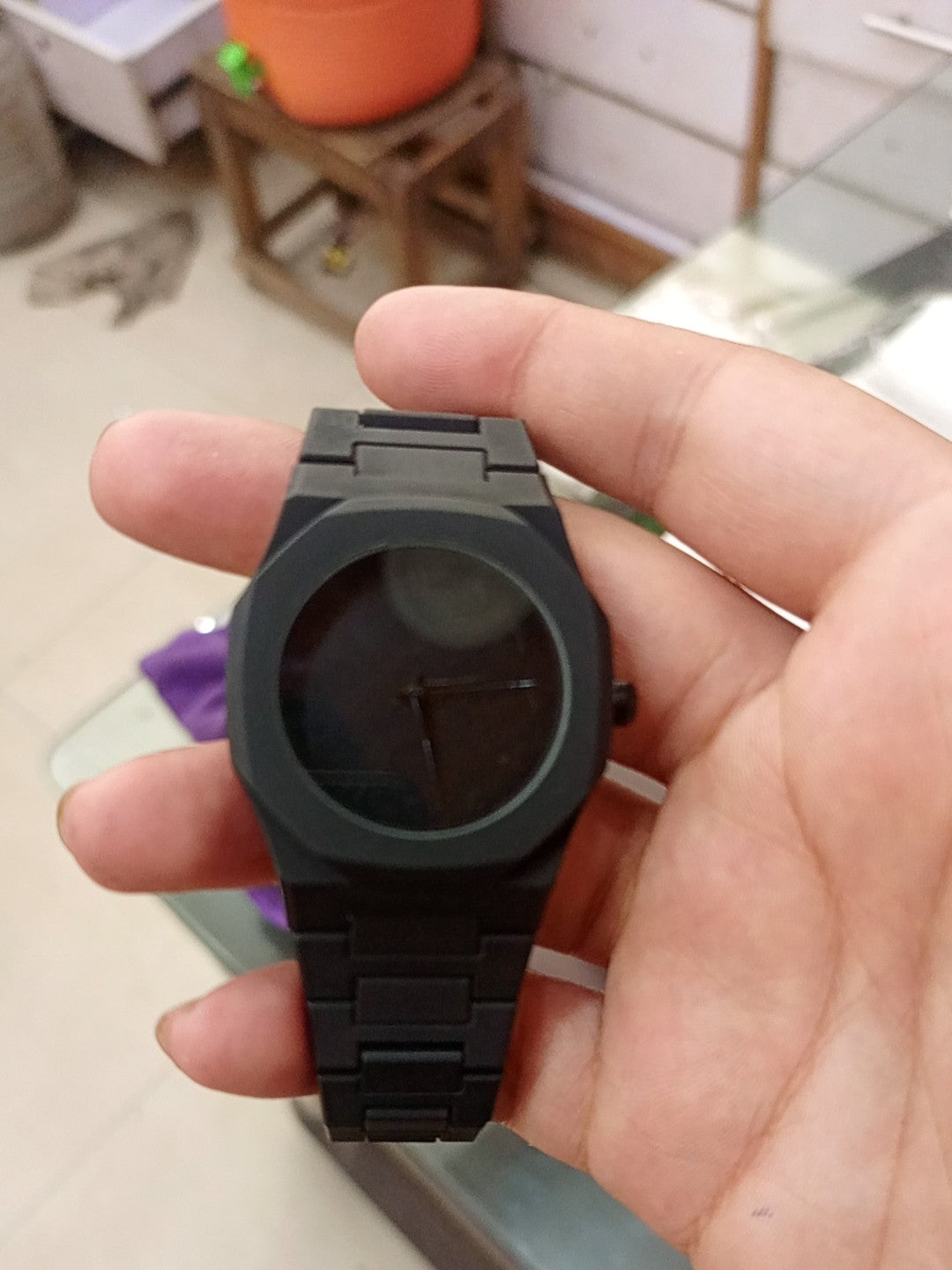 New Arabic Men’s Aura Watch Black Modern Creative Design