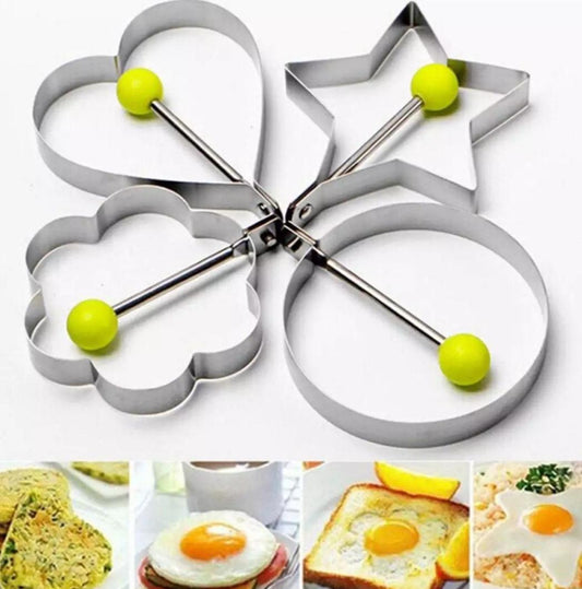 4 Style Stainless Steel Fried Egg Shaper Mould