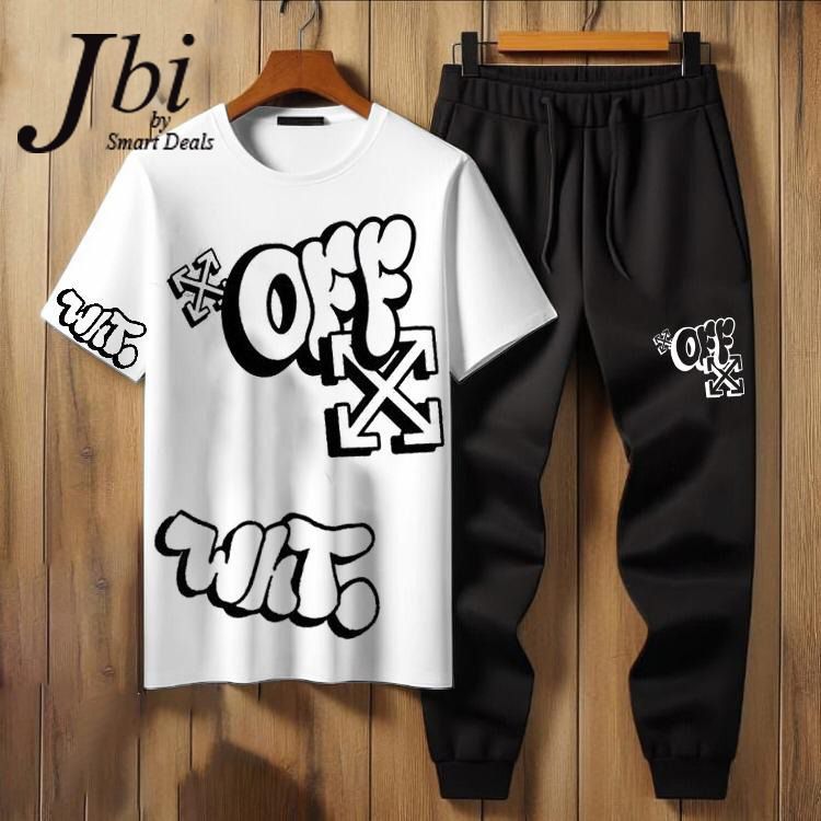 Printed Sylish Graphics Printed Track Suit Half Sleeves