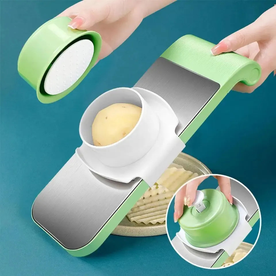 Stainless steel 5 in 1 vegetable cutter