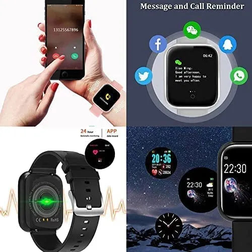 D20 Bluetooth Smart Watch for Men, Waterproof Fitness Tracker