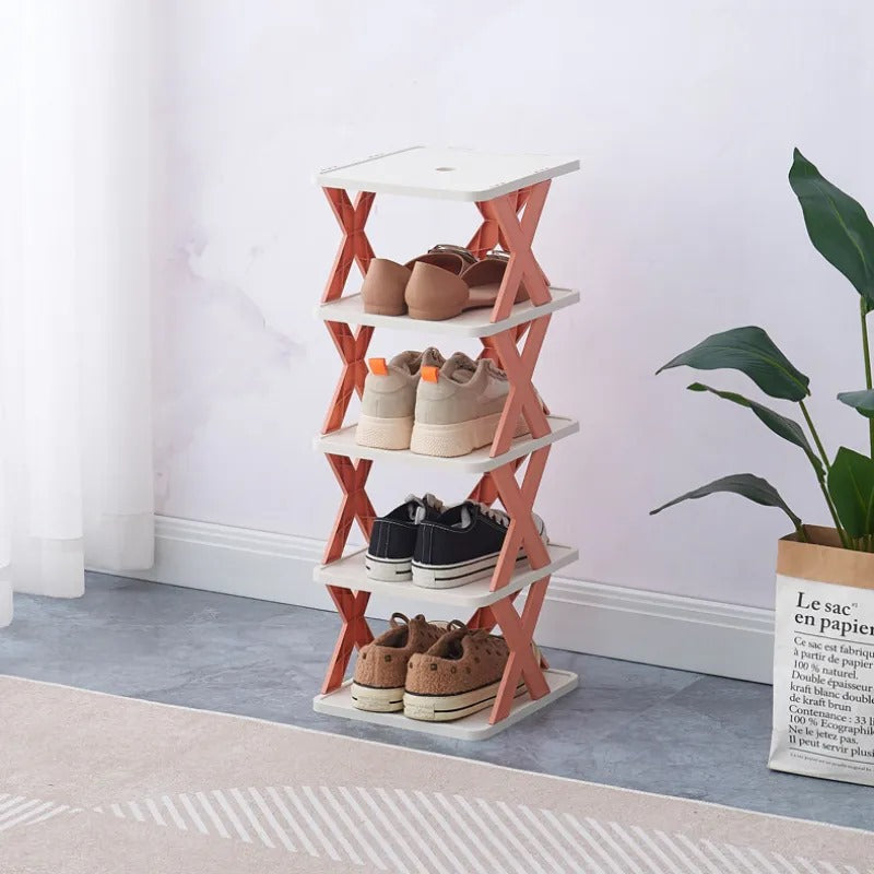 COMFORT ZOON Space-Saving Folding Shoe Rack