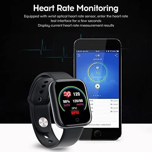 D20 Bluetooth Smart Watch for Men, Waterproof Fitness Tracker