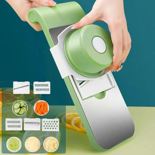 Stainless steel 5 in 1 vegetable cutter