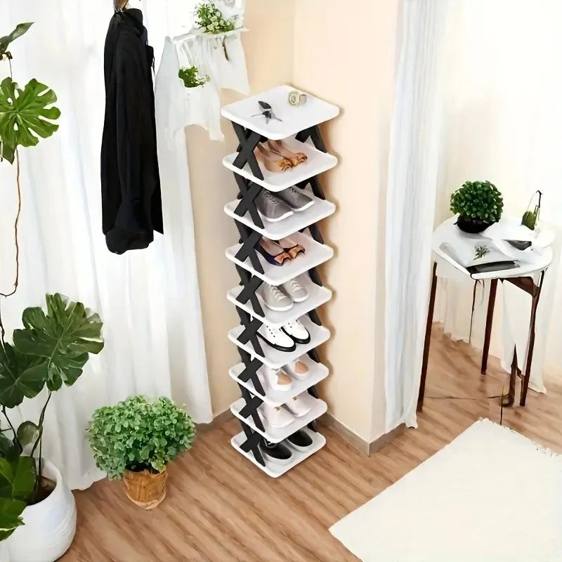 COMFORT ZOON Space-Saving Folding Shoe Rack