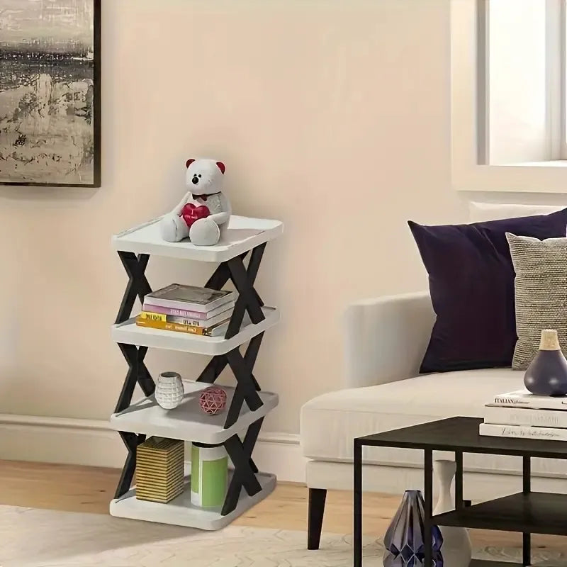 COMFORT ZOON Space-Saving Folding Shoe Rack