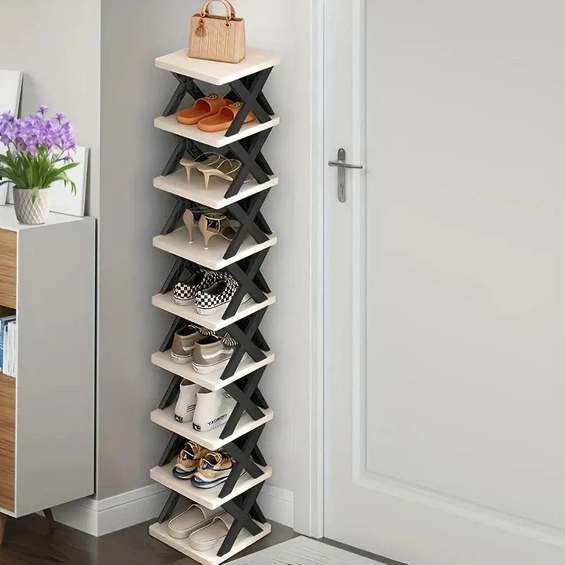COMFORT ZOON Space-Saving Folding Shoe Rack