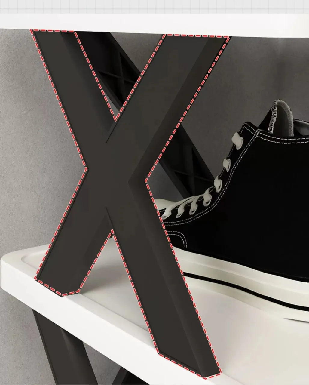 COMFORT ZOON Space-Saving Folding Shoe Rack