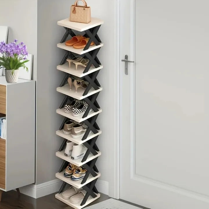 COMFORT ZOON Space-Saving Folding Shoe Rack