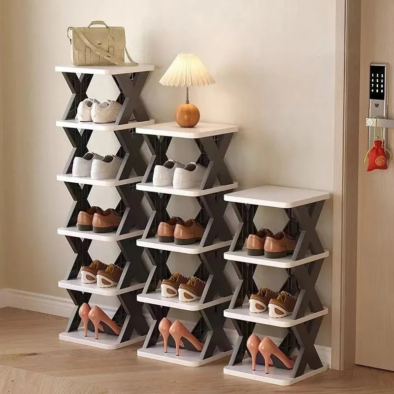 COMFORT ZOON Space-Saving Folding Shoe Rack